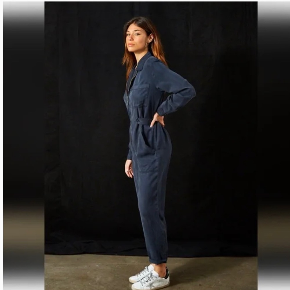 Young Fabulous & Broke YFB Harmoney jumpsuit harmony black gray coveralls L